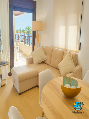 Salon con vistas al mar