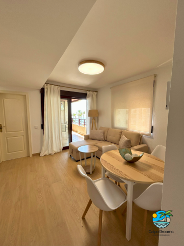 Salon con vistas al mar